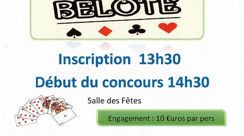 Concours de belote