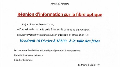 réunion d'information fibre 